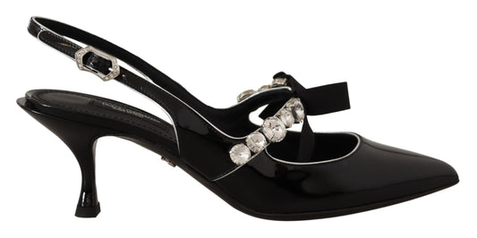 Dolce & gabbana crystal slingback heels pump