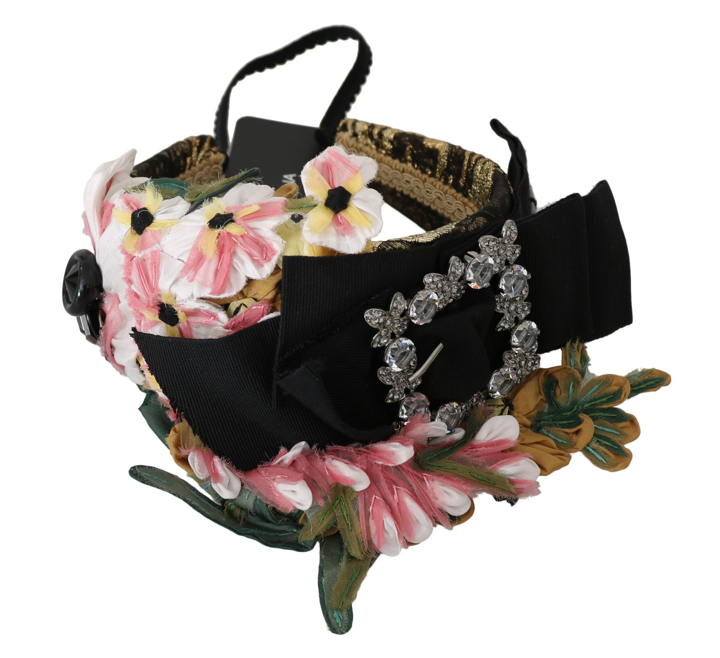 Bandeau fleuri à cristaux Dolce &amp; gabbana