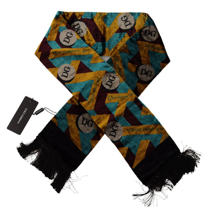 Dolce & Gabbana Elegant Multicolor Silk Blend Men's Scarf