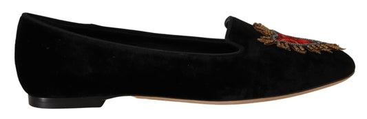 Chaussures plates en cuir verni Dolce &amp; Gabbana