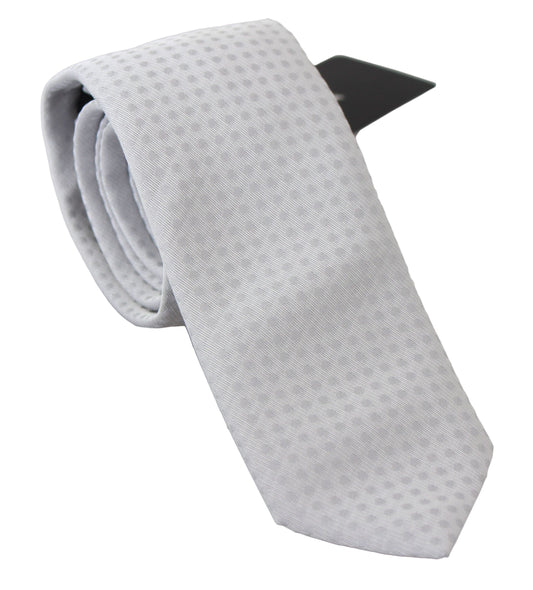 Dolce &amp; gabbana Cravate en soie mélangée à motifs blancs