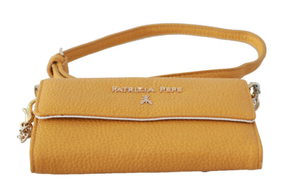 Sac bandoulière Patrizia Pepe en cuir jaune