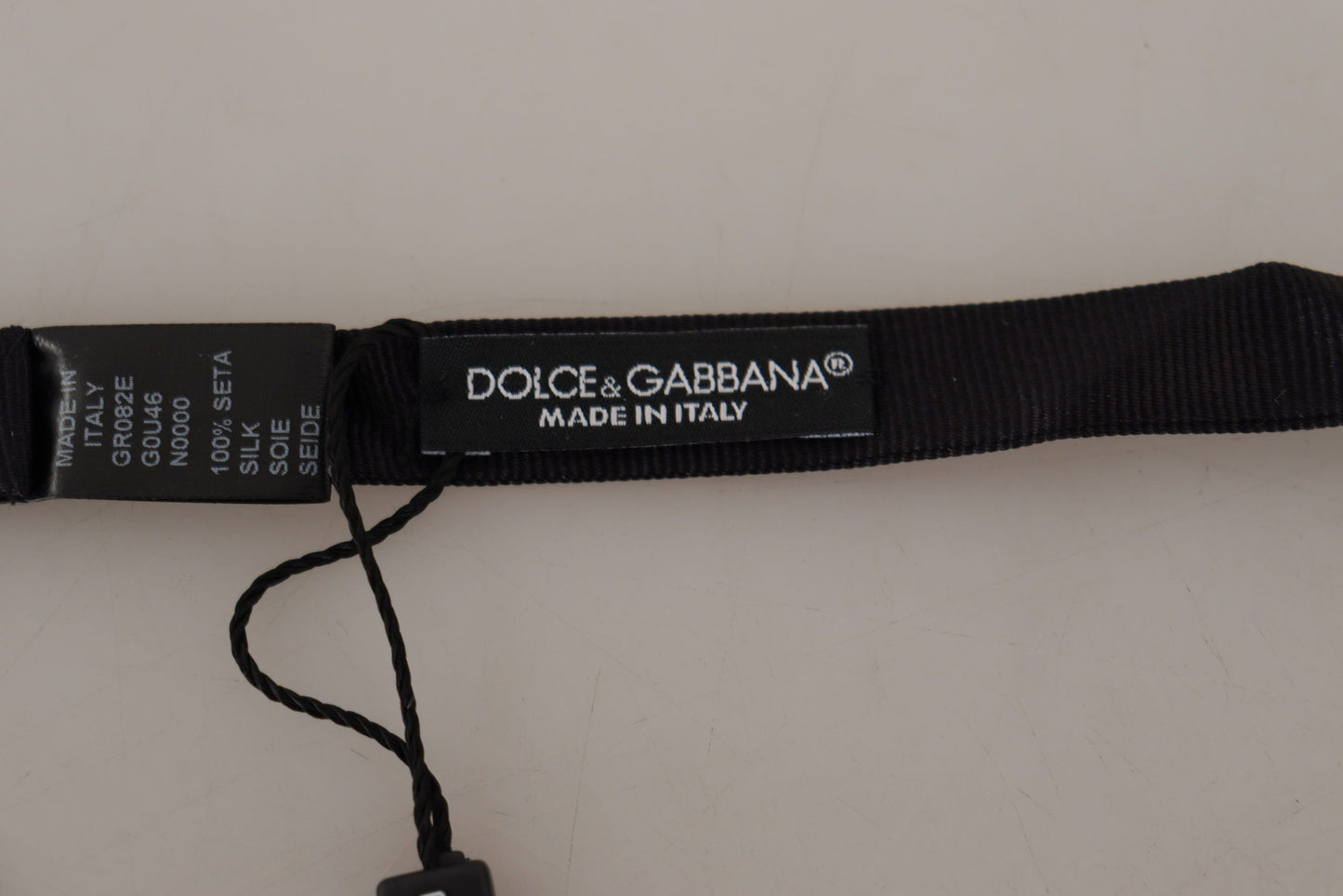 Noeud papillon en soie noire Dolce &amp; gabbana