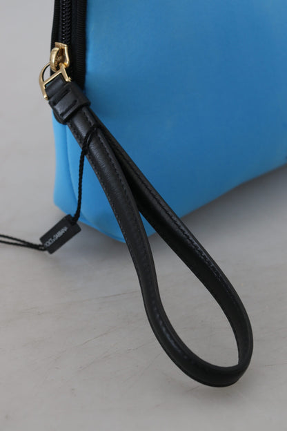 Sac pochette en polyamide bleu Dolce &amp; gabbana