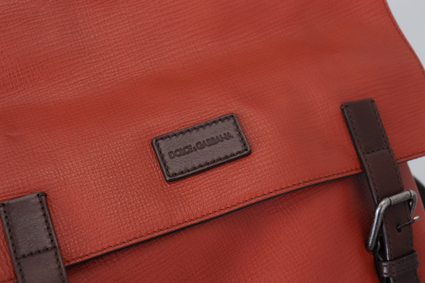 Dolce &amp; Gabbana - Sac à dos en cuir de veau - Orange