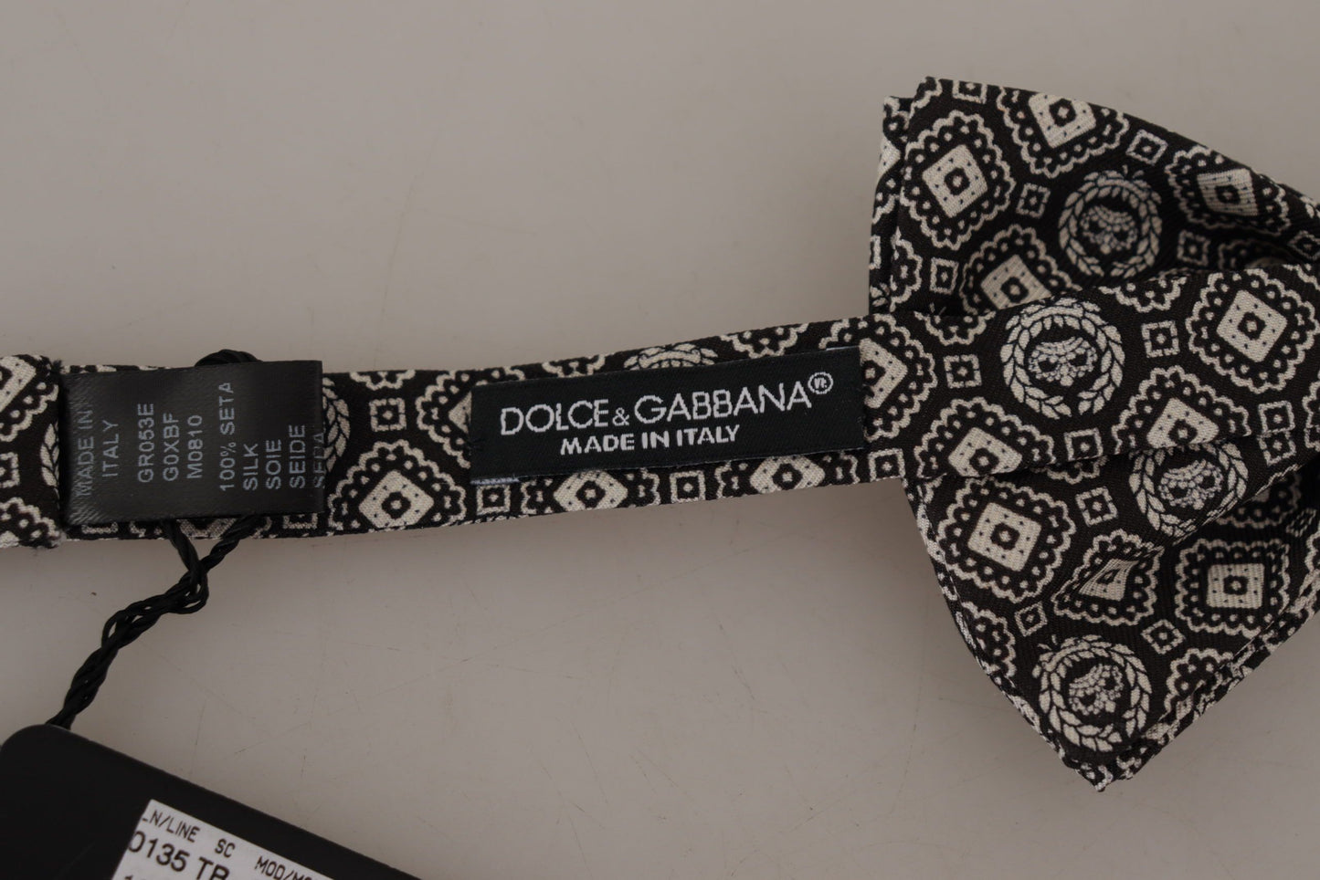 Noeud papillon en soie noire Dolce &amp; gabbana