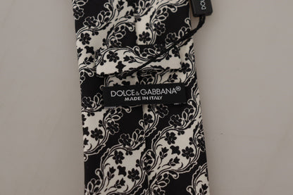 Nœud papillon en soie à imprimé floral Dolce &amp; gabbana