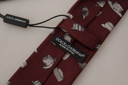 Cravate en soie marron Dolce &amp; gabbana