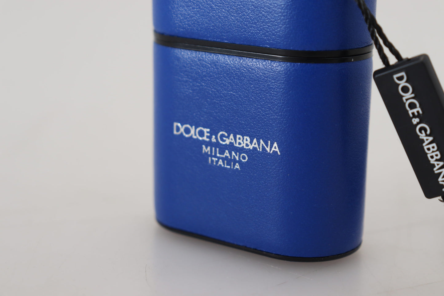 Étui pour airpods en cuir bleu Dolce &amp; gabbana