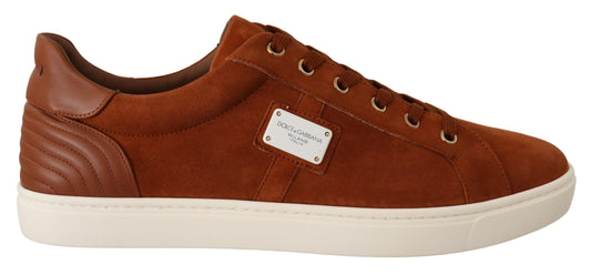 Dolce & gabbana light brown leather sneakers