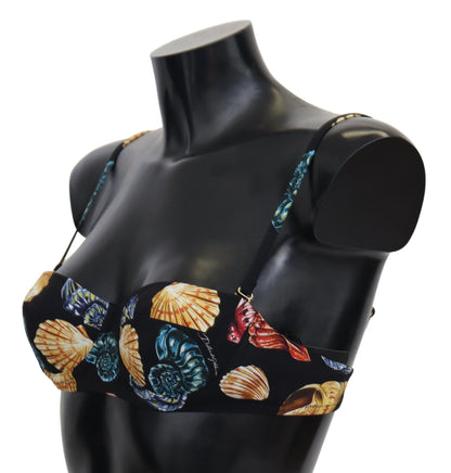 Dolce & gabbana seashell-print bikini top