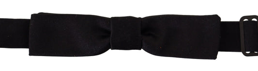 Dolce & gabbana black silk bow tie