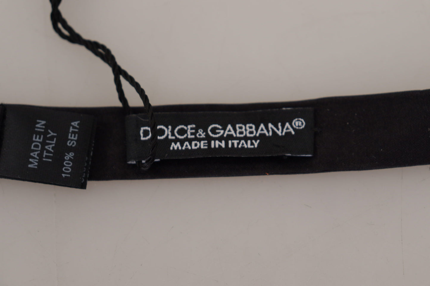 Noeud papillon en soie noire Dolce &amp; gabbana