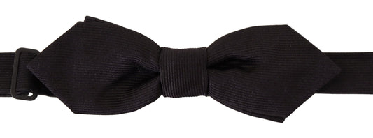 Dolce & gabbana black silk bow tie