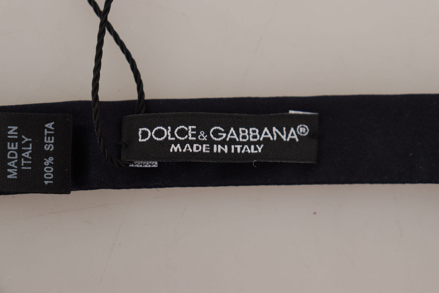 Noeud papillon en soie bleue Dolce &amp; gabbana