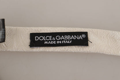 Noeud papillon en soie blanche Dolce &amp; gabbana