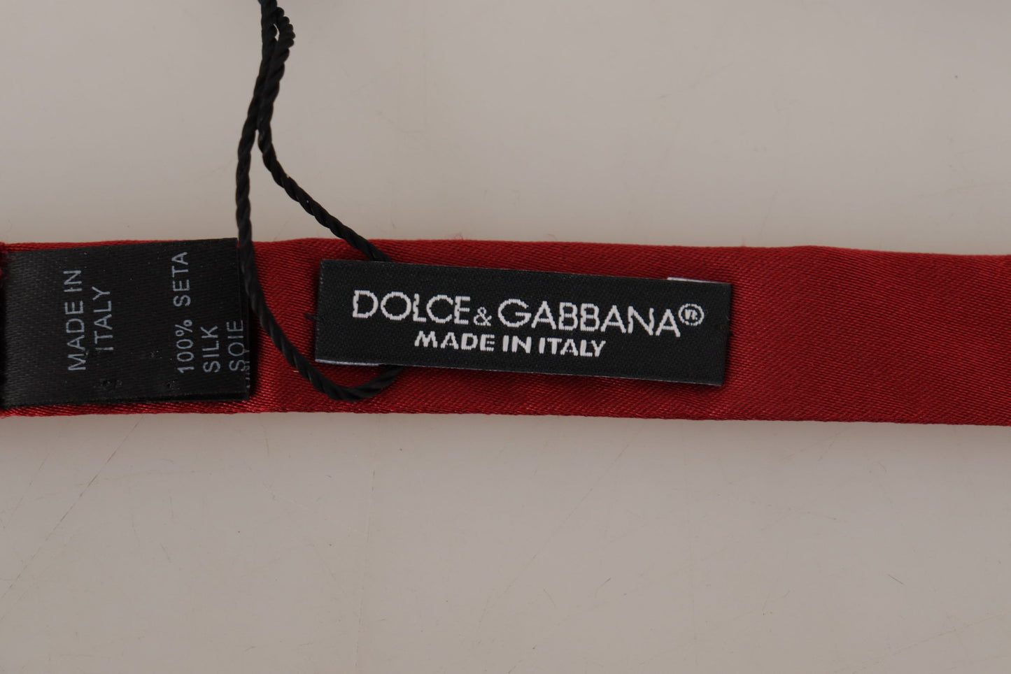 Noeud papillon rouge en soie Dolce &amp; gabbana