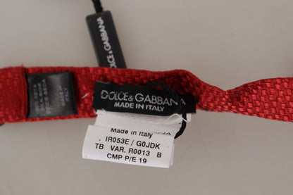 Noeud papillon en soie rouge Dolce &amp; gabbana