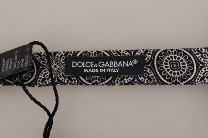 Noeud papillon en soie noire Dolce &amp; gabbana