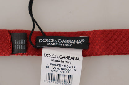 Noeud papillon en soie rouge Dolce &amp; gabbana