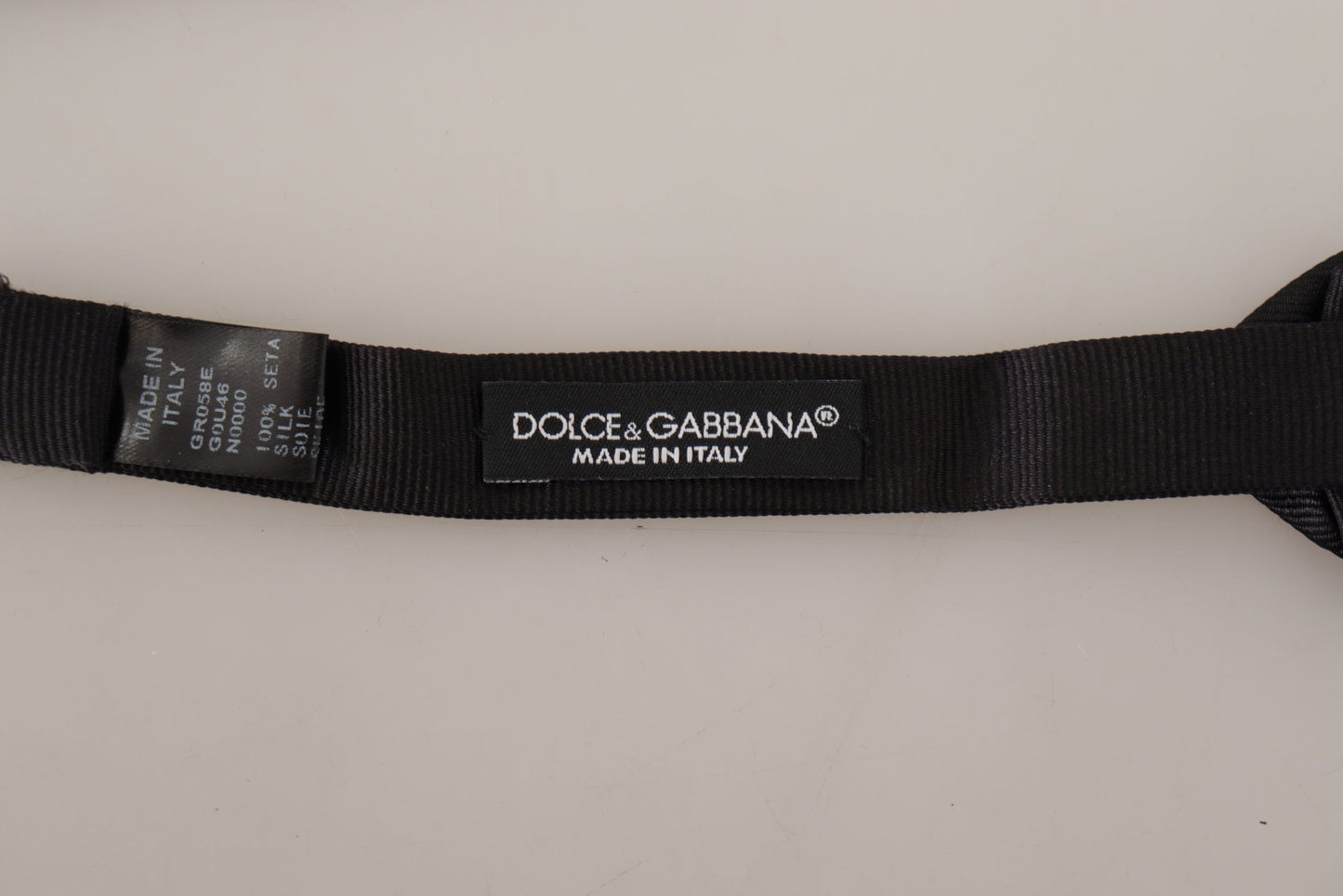 Noeud papillon en soie noire Dolce &amp; gabbana