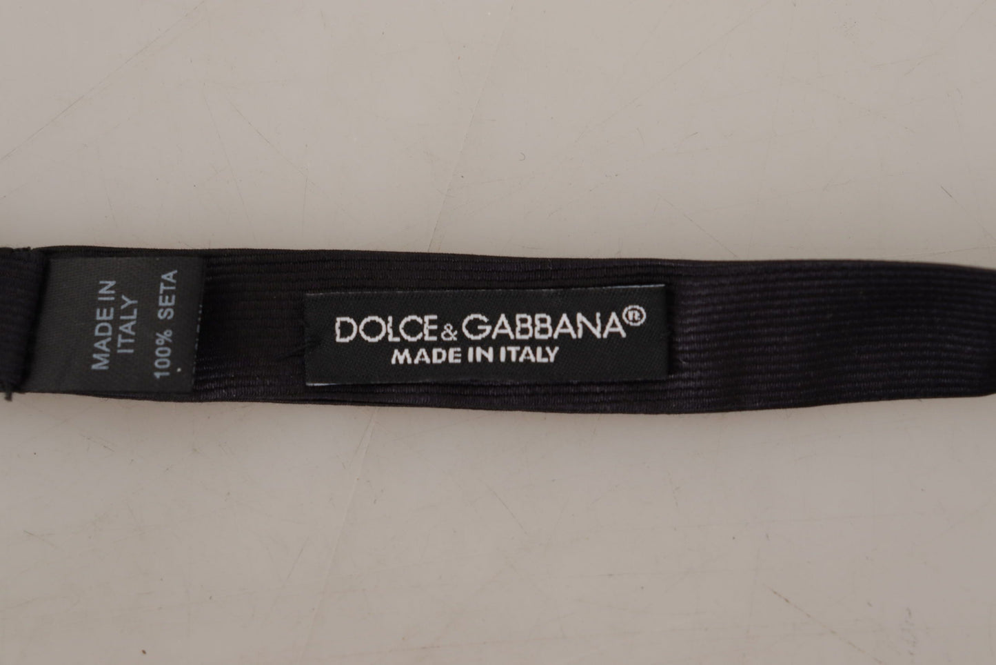 Noeud papillon noir en soie Dolce &amp; gabbana