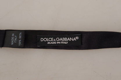 Noeud papillon noir en soie Dolce &amp; gabbana