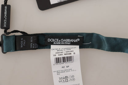 Noeud papillon en soie verte Dolce &amp; gabbana