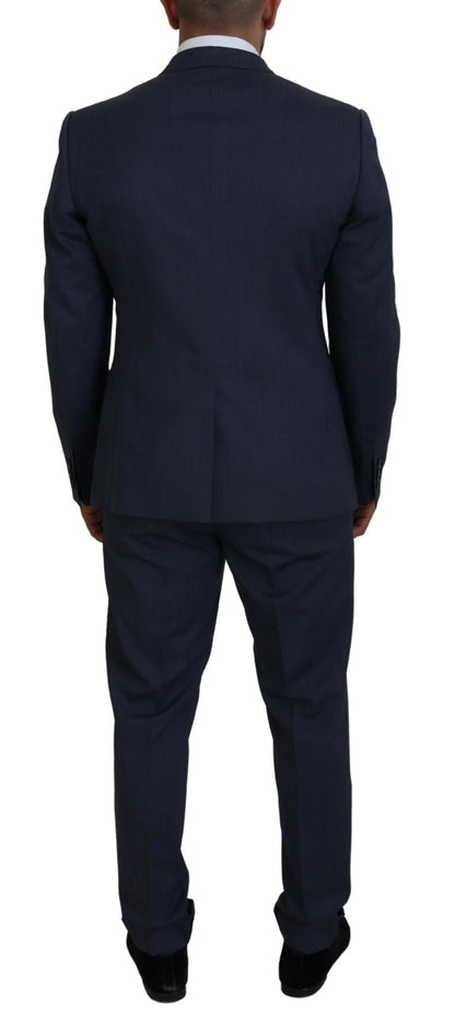 Dolce & Gabbana Elegant Blue Martini Men's Slim Fit Suit
