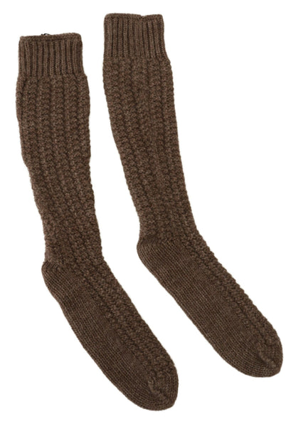 Dolce &amp; gabbana chaussettes en tricot de laine mélangée sur-mollet