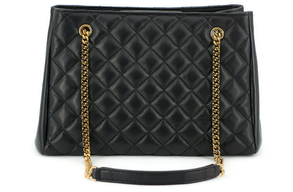 Versace Bolso tote Medusa de piel de napa acolchada en negro