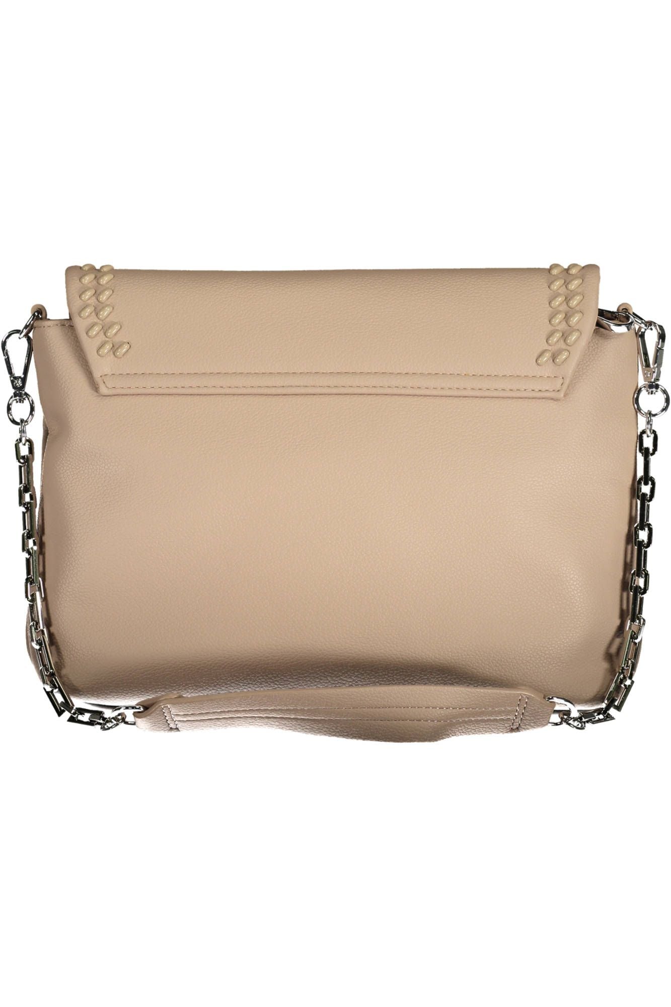 Sac bandoulière beige chaîne Byblos avec détails contrastés