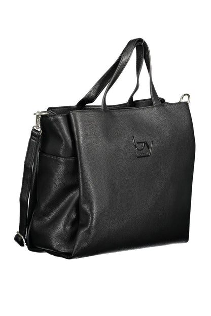 BYBLOS Chic Black Multi-Pocket Handbag