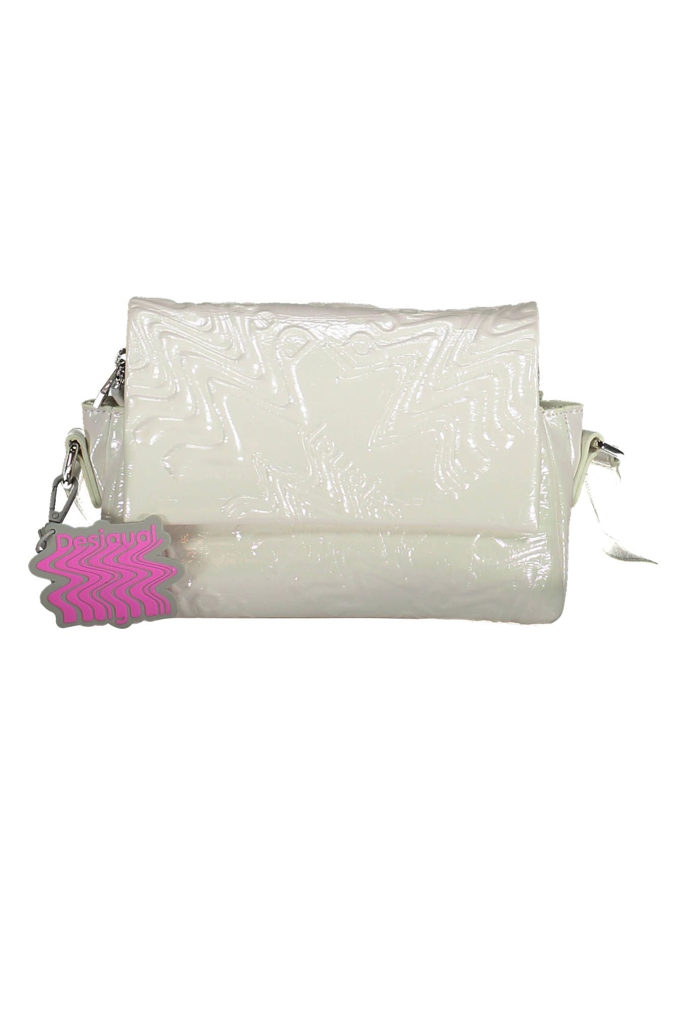 Desigual - Sac porté épaule réglable irisé - Blanc