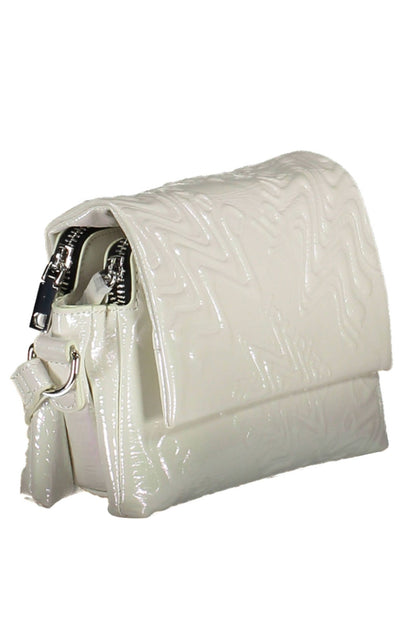 Desigual - Sac porté épaule réglable irisé - Blanc