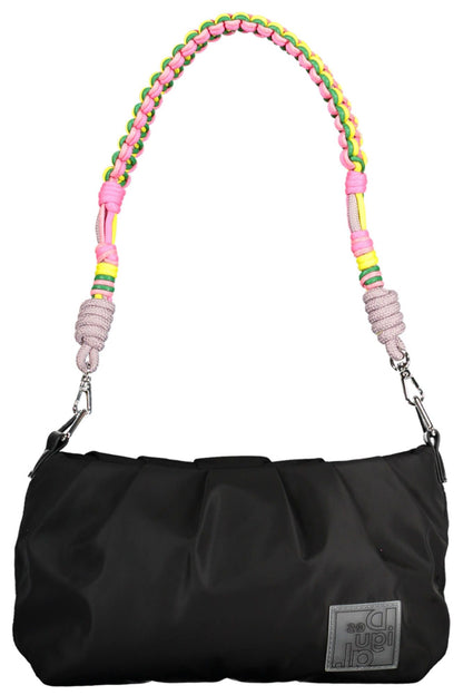 Desigual sac à main noir à détail contrastant