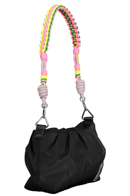 Desigual sac à main noir à détail contrastant