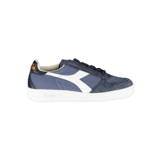 Diadora blue contrast lace-up sneakers