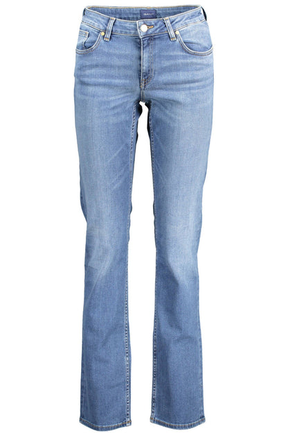 Gant slim-fit faded blue jeans