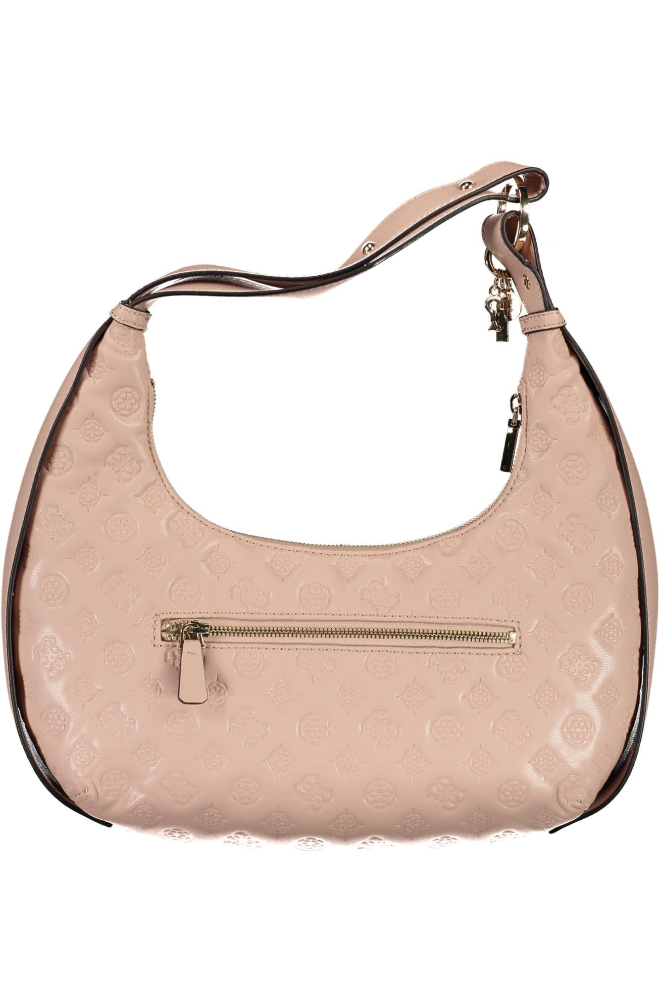 Sac bandoulière Guess jeans rose détails contrastés