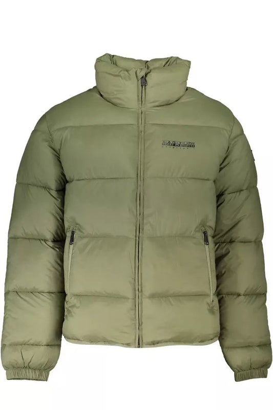 Napapijri Eco-Conscious Long-Sleeved Green Jacket