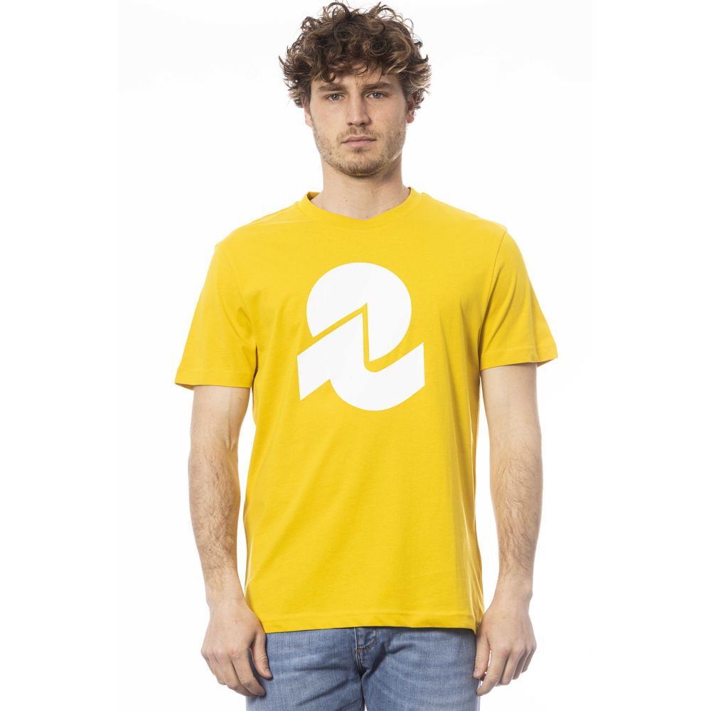 Invicta - T-shirt à logo jaune ensoleillé à col ras du cou