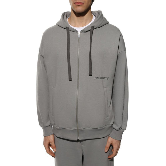 Hinnominate Men's Signature Grey Hooded Sweatshirt