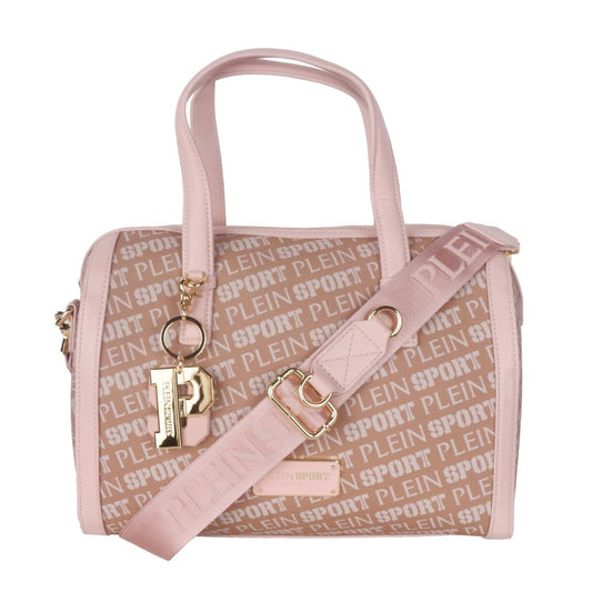 Sac à bandoulière en cuir écologique rose Plein Sport Chic