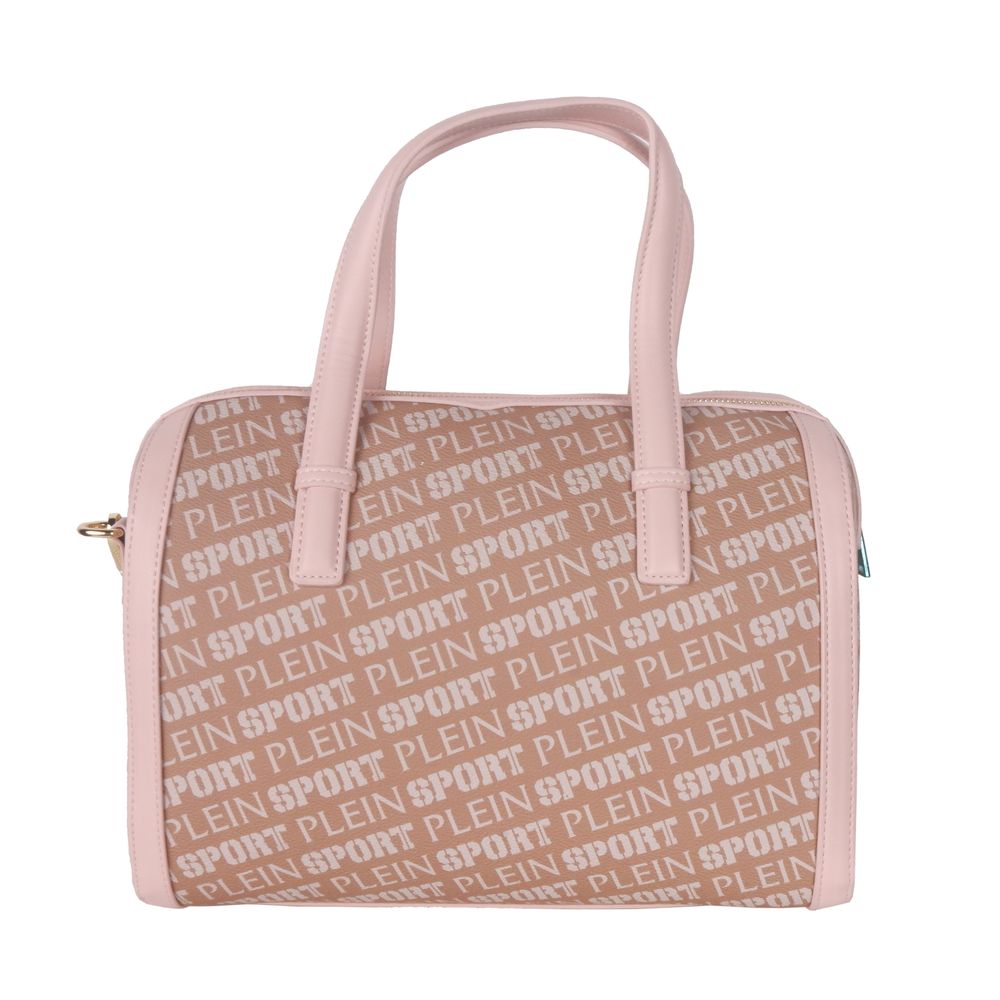 Sac à bandoulière en cuir écologique rose Plein Sport Chic