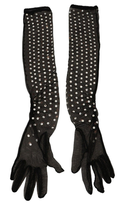Gants noirs longueur coude Dolce &amp; Gabbana