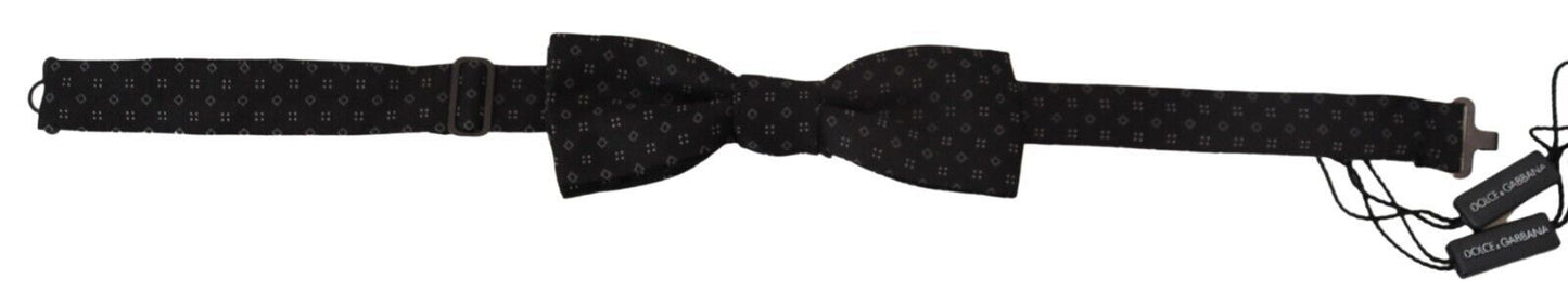 Dolce & Gabbana Elegant Silk Black Bow Tie for Men