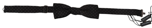 Dolce & gabbana silk black bow tie for men