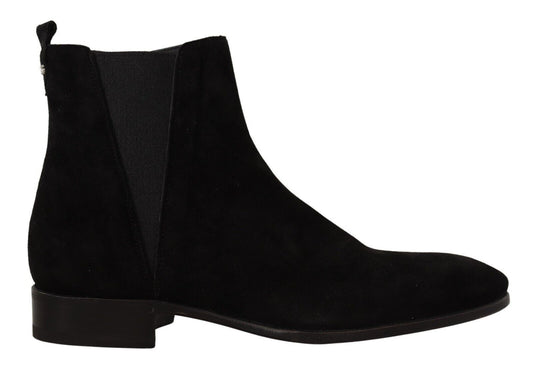 Dolce & gabbana suede leather chelsea boots