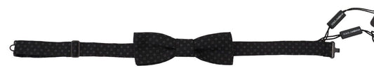 Dolce & gabbana exclusive silk patterned black bow tie